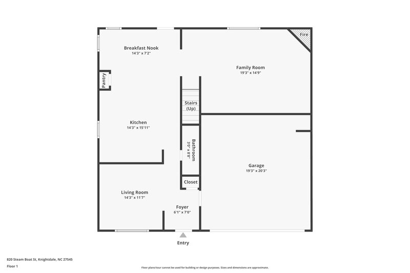 2,035/Mo, 820 Steam Boat St Knightdale, NC 27545 Floor Plan View
