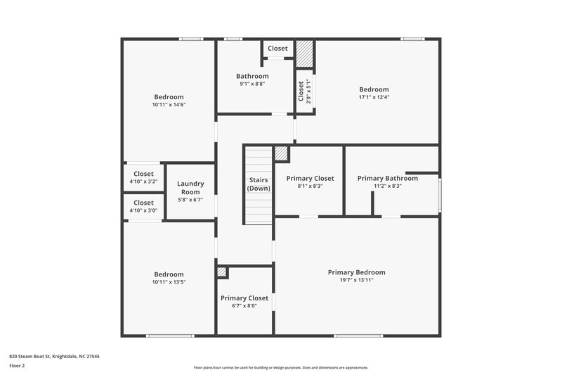 2,035/Mo, 820 Steam Boat St Knightdale, NC 27545 Floor Plan View 2