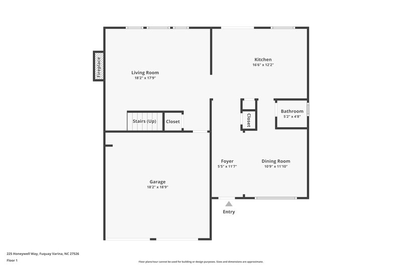 1,835/Mo, 225 Honeywell Way Fuquay Varina, NC 27526 Floor Plan View
