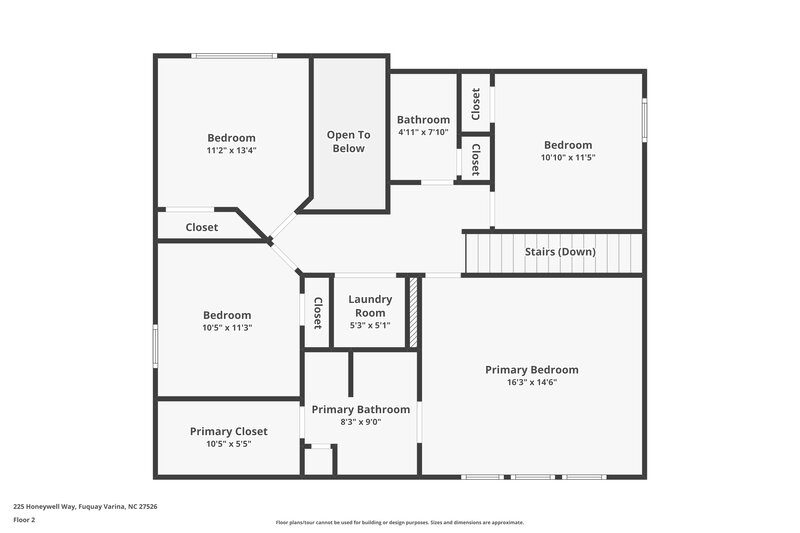 1,835/Mo, 225 Honeywell Way Fuquay Varina, NC 27526 Floor Plan View 2