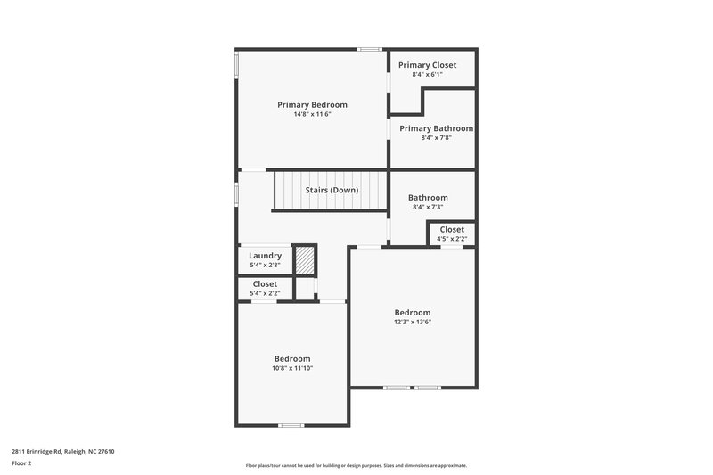 2,580/Mo, 2811 Erinridge Rd Raleigh, NC 27610 Floor Plan View 2