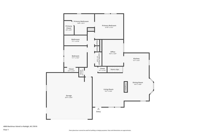 3,060/Mo, 4000 Mackinac Island Ln Raleigh, NC 27610 Floor Plan View