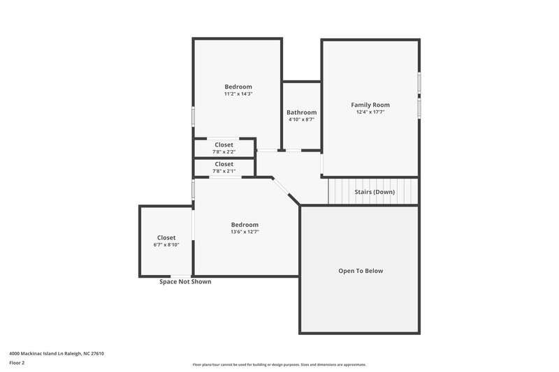 3,060/Mo, 4000 Mackinac Island Ln Raleigh, NC 27610 Floor Plan View 2