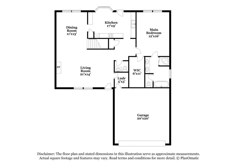 2,175/Mo, 4301 Mantua Way Raleigh, NC 27604 Floor Plan View