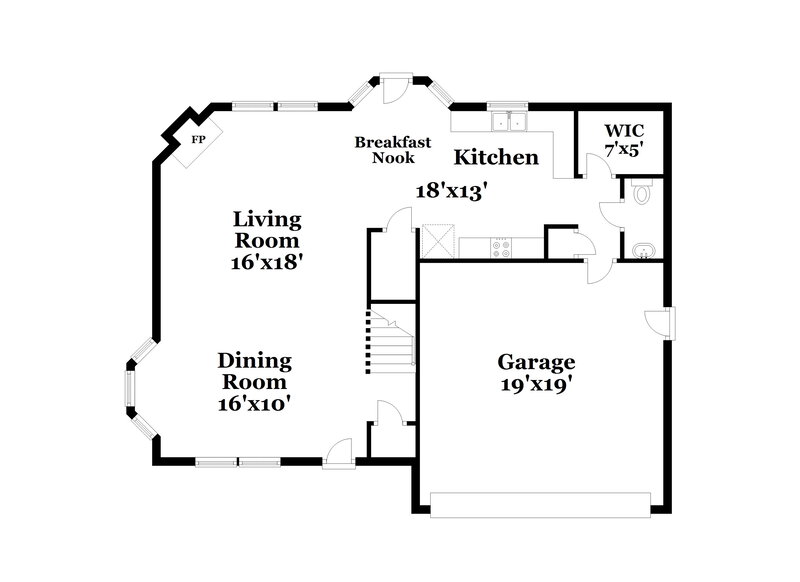 2,365/Mo, 813 Stackhurst Way Wake Forest, NC 27587 Floor Plan View