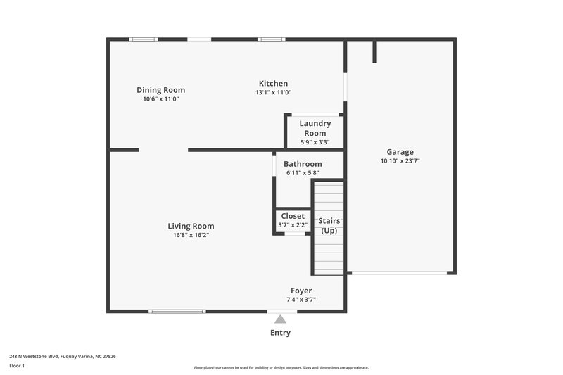 1,925/Mo, 248 N Weststone Blvd Fuquay Varina, NC 27526 Floor Plan View