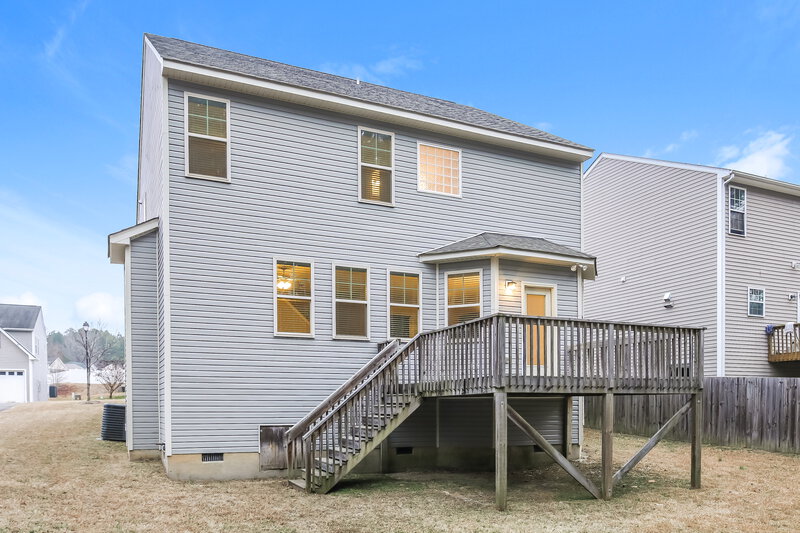 1,955/Mo, 1253 Braemar Highland Dr Zebulon, NC 27597 Rear View