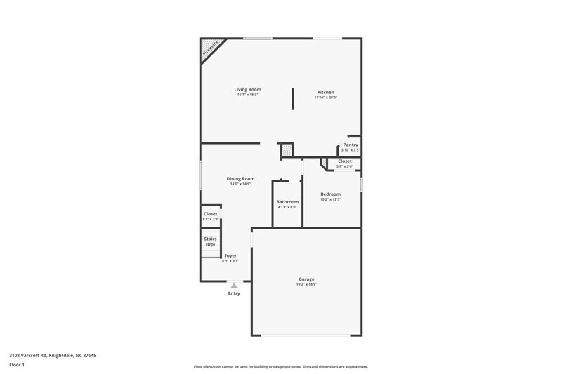 3,070/Mo, 3108 Varcroft Rd Knightdale, NC 27545 Floorplan View