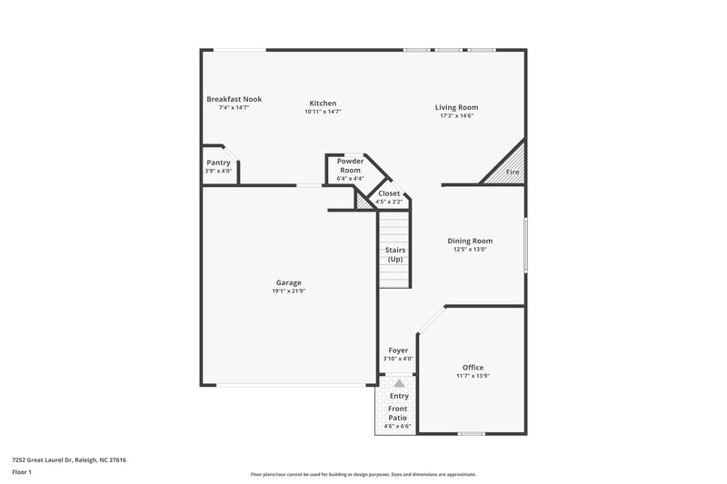 2,145/Mo, 7252 Great Laurel Dr Raleigh, NC 27616 Floor Plan View