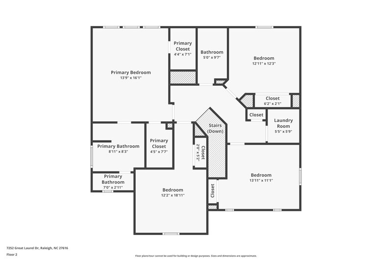 2,145/Mo, 7252 Great Laurel Dr Raleigh, NC 27616 Floor Plan View 2