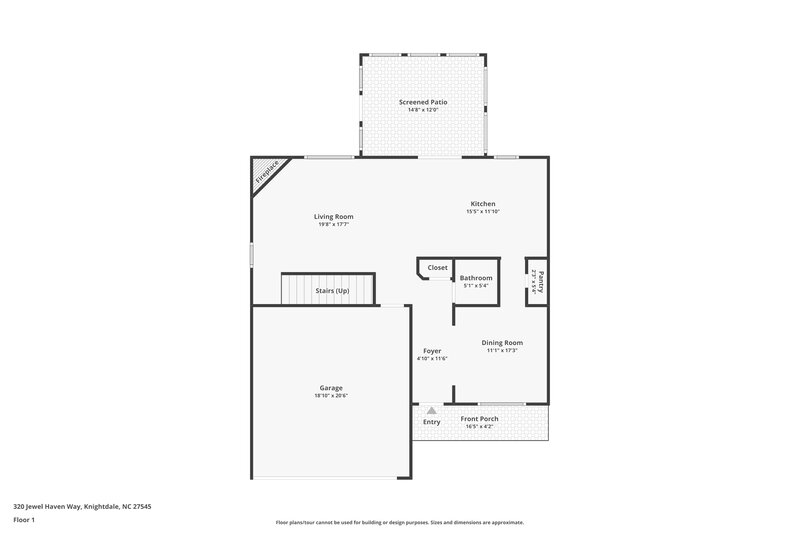 1,955/Mo, 320 Jewel Haven Way Knightdale, NC 27545 Floor Plan View