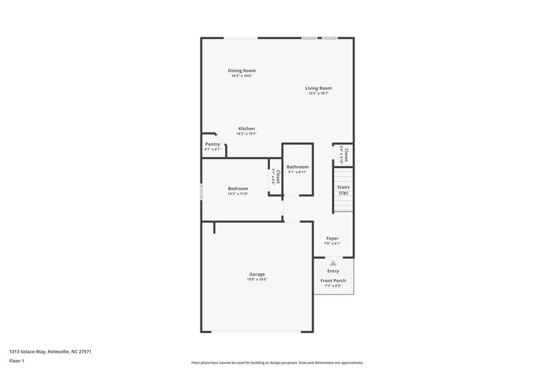 2,160/Mo, 1313 Solace Way Rolesville, NC 27571 Floor Plan View 2