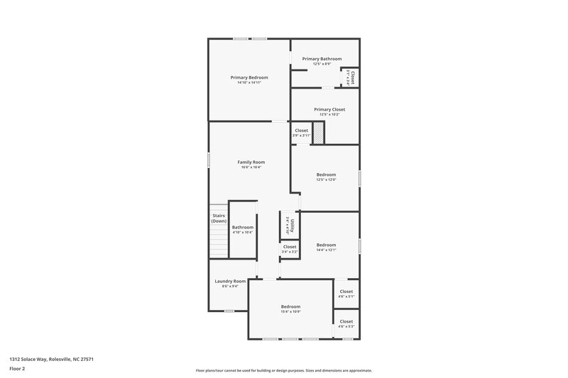 2,525/Mo, 1312 Solace Way Rolesville, NC 27571 Floor Plan View 2