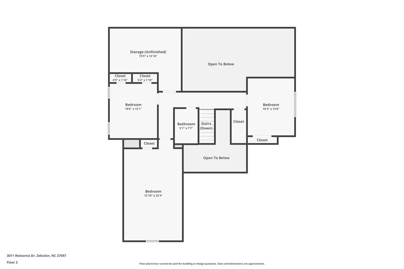 1,975/Mo, 3011 Watsonia Dr Zebulon, NC 27597 Floor Plan View 2