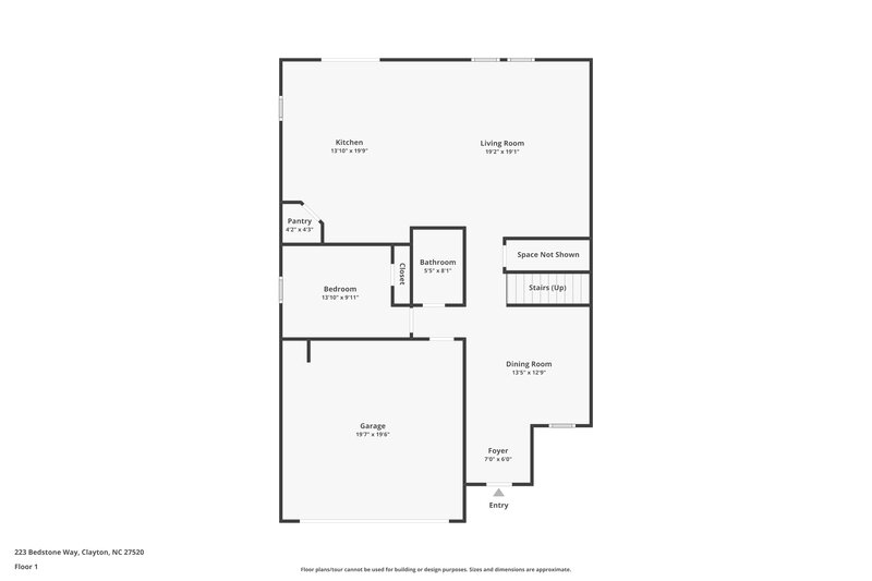 2,130/Mo, 223 Bedstone Way Clayton, NC 27520 Floor Plan View