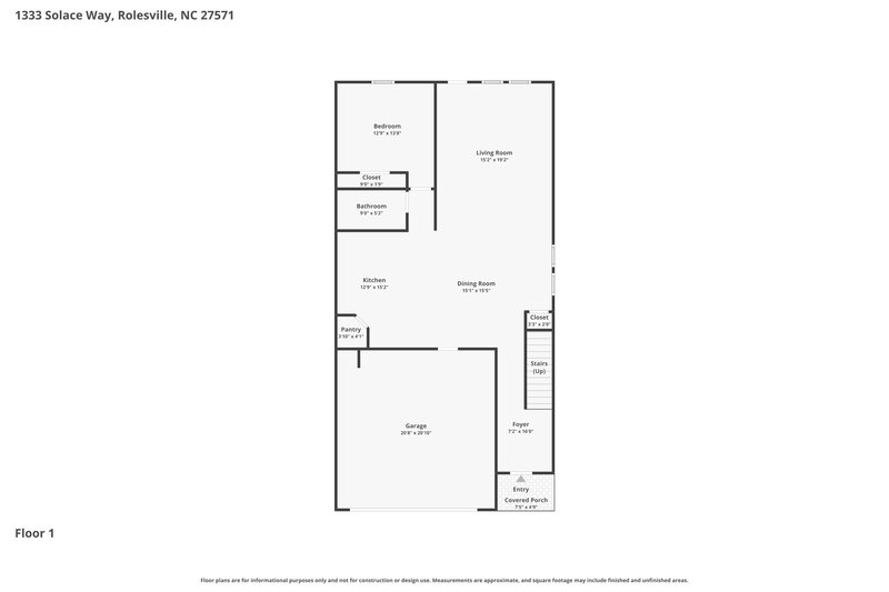 2,525/Mo, 1333 Solace Way Rolesville, NC 27571 Floor Plan View