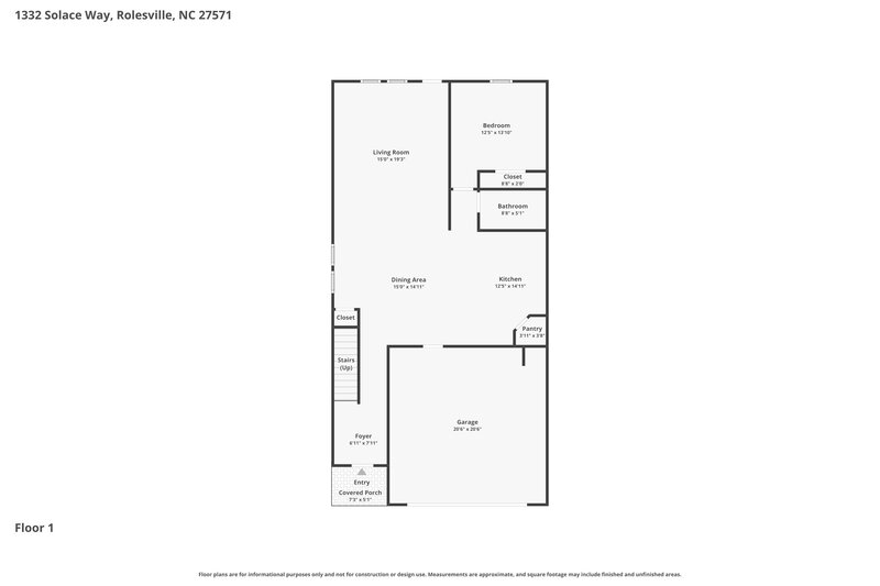 2,525/Mo, 1332 Solace Way Rolesville, NC 27571 Floor Plan View
