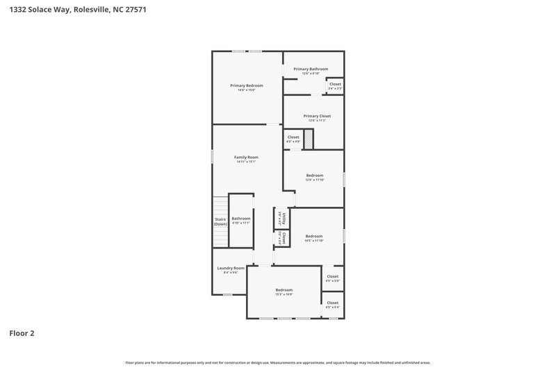 2,525/Mo, 1332 Solace Way Rolesville, NC 27571 Floor Plan View 2