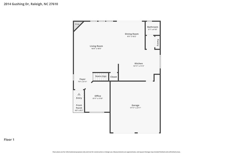 2,155/Mo, 2014 Gushing Dr Raleigh, NC 27610 Floor Plan View
