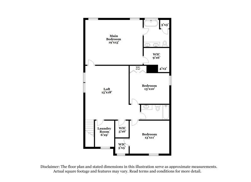 2,035/Mo, 43 Valleyfield Dr Clayton, NC 27527 Floor Plan View