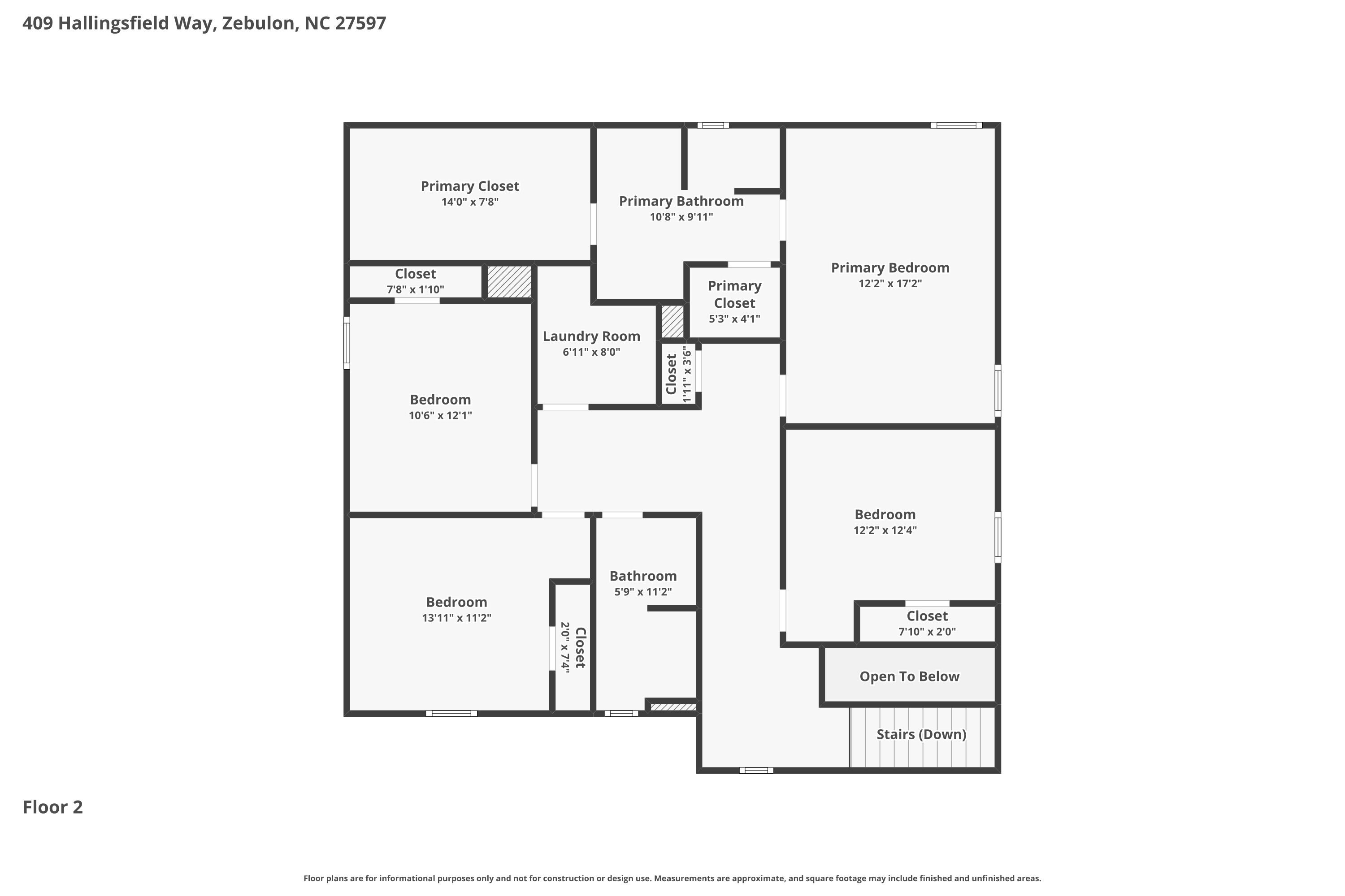 2,255/Mo, 409 Hallingsfield Way Zebulon, NC 27597 Floor Plan View 2