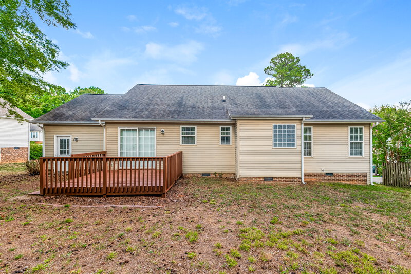 1,695/Mo, 616 Groveton Trl Wake Forest, NC 27587 Rear View