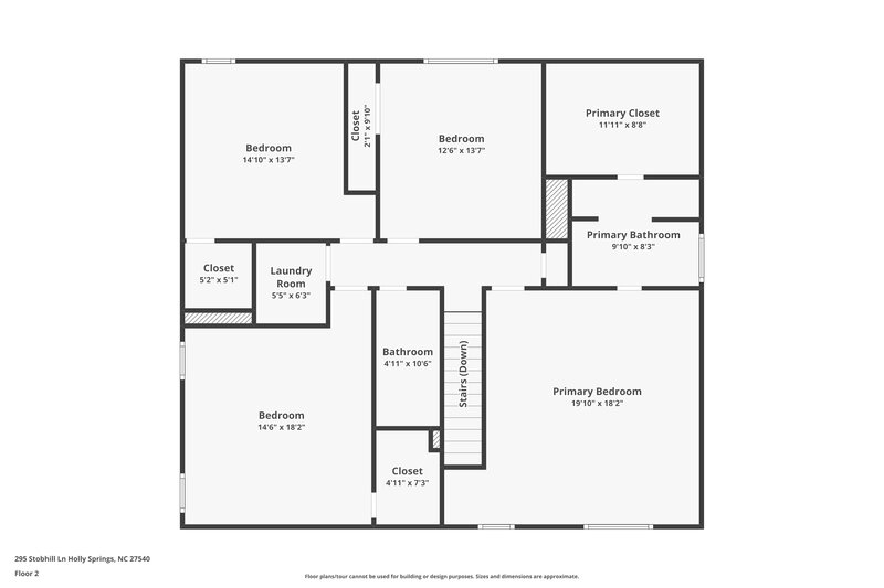 3,060/Mo, 295 Stobhill Ln Holly Springs, NC 27540 Floor Plan View 2