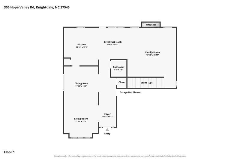 2,380/Mo, 306 Hope Valley Rd Knightdale, NC 27545 Floor Plan View