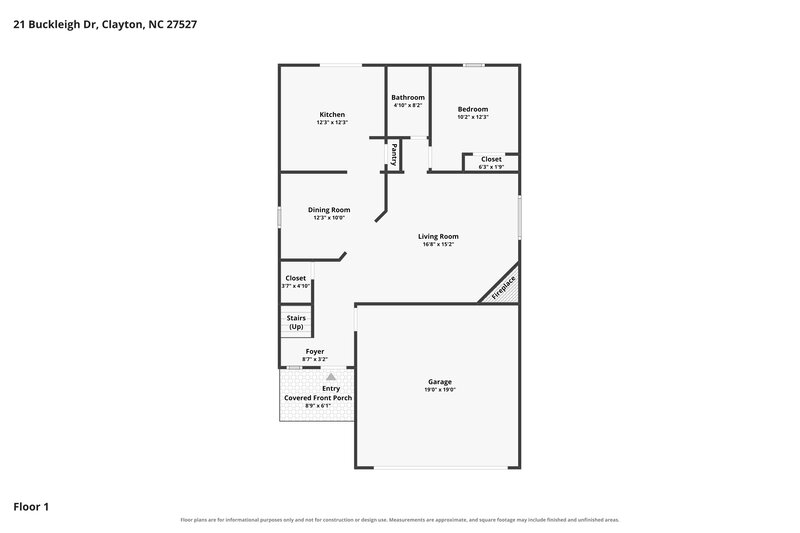 2,035/Mo, 21 Buckleigh Dr Clayton, NC 27527 Floor Plan View