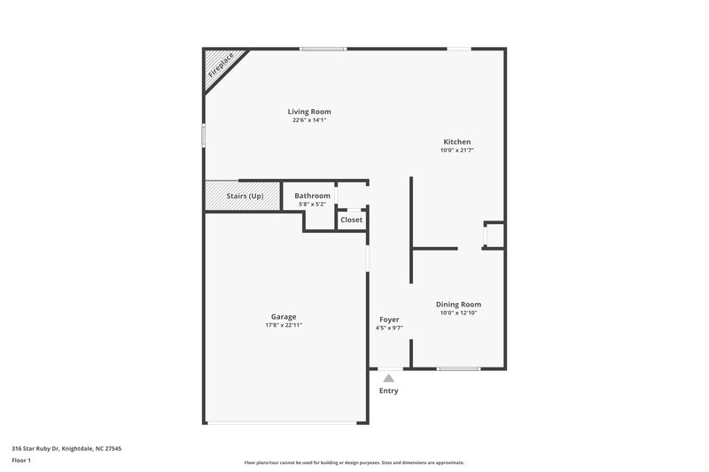 2,085/Mo, 316 Star Ruby Dr Knightdale, NC 27545 Floor Plan View