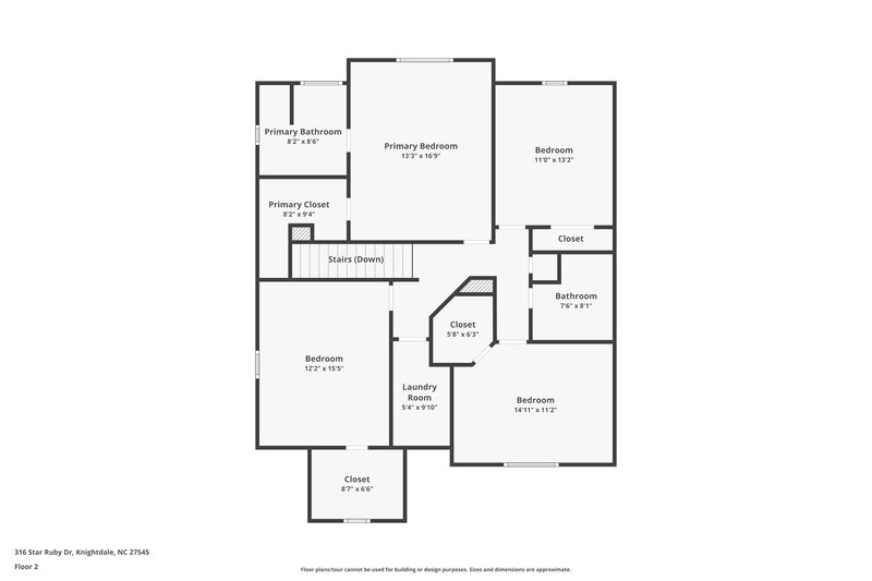 2,085/Mo, 316 Star Ruby Dr Knightdale, NC 27545 Floor Plan View 2