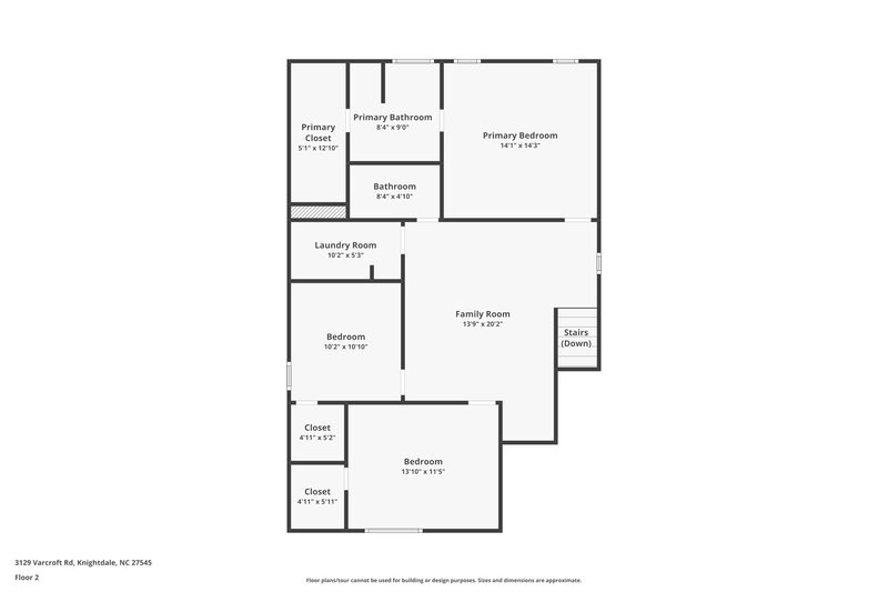 2,900/Mo, 3129 Varcroft Rd Knightdale, NC 27545 Floor Plan View 2