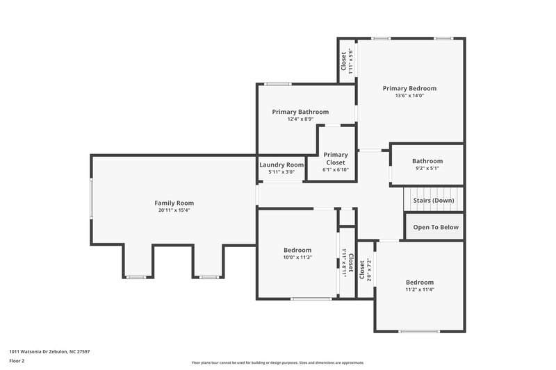 2,750/Mo, 1011 Watsonia Dr Zebulon, NC 27597 Floor Plan View 2