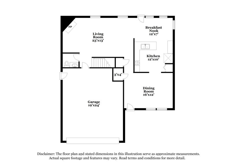 1,920/Mo, 1409 Tuscan Dr Fuquay Varina, NC 27526 Floor Plan View