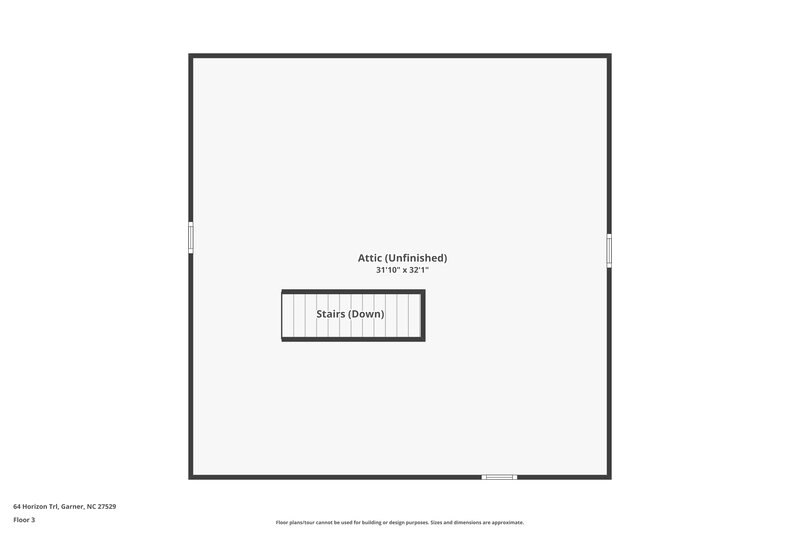 2,185/Mo, 64 Horizon Trl Garner, NC 27529 Floor Plan View 3