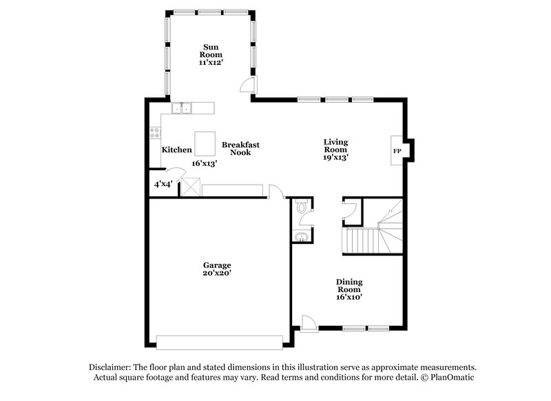 2,200/Mo, 712 Stackhurst Way Wake Forest, NC 27587 Floor Plan View