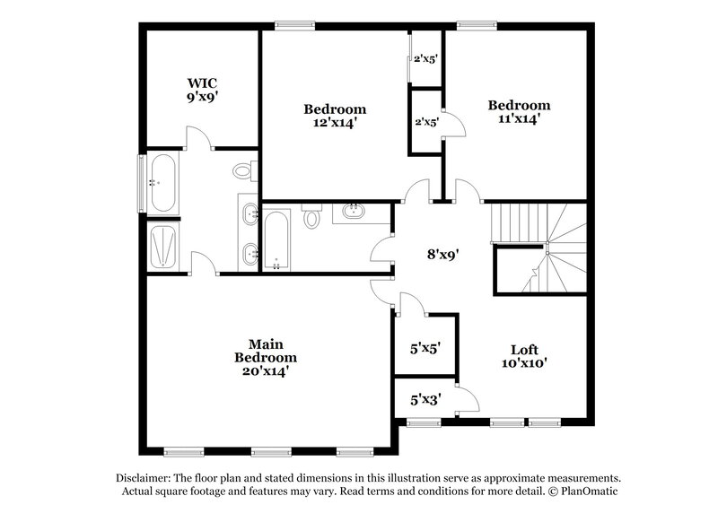 2,200/Mo, 712 Stackhurst Way Wake Forest, NC 27587 Floor Plan View 2