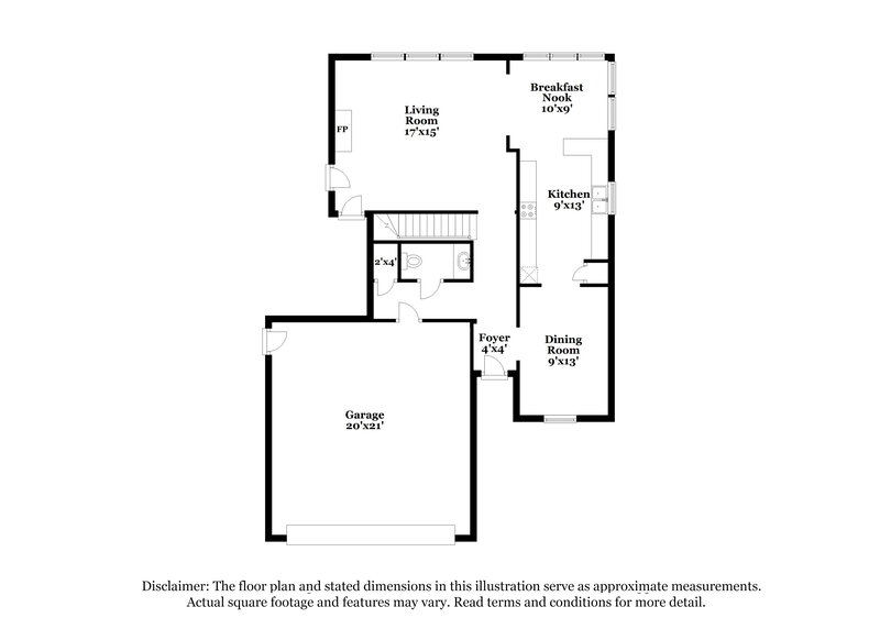 1,910/Mo, 606 Cotton Brook Dr Fuquay Varina, NC 27526 Floor Plan View 2