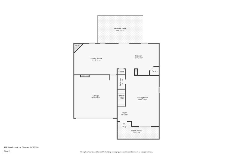1,850/Mo, 167 Woodcreek Ln Clayton, NC 27520 Floor Plan View