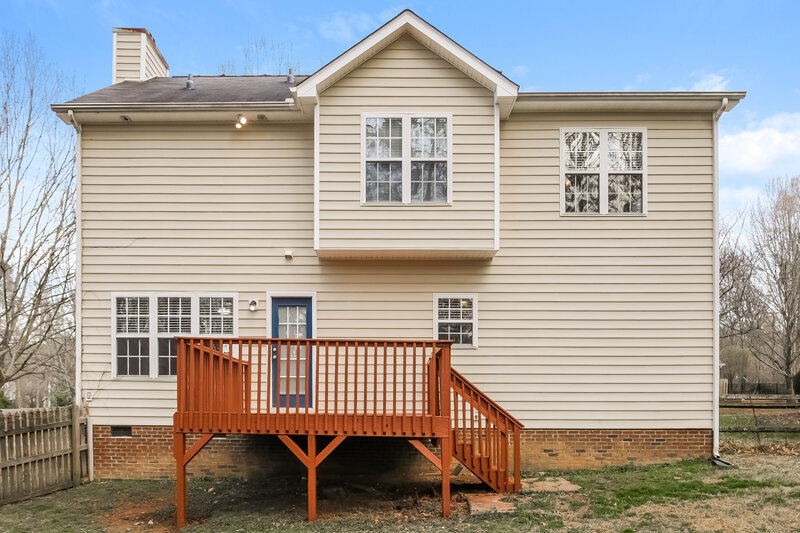 2,060/Mo, 909 Lotus Ln Wake Forest, NC 27587 Rear View