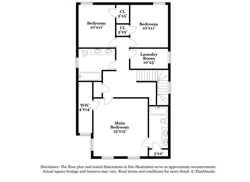 1,800/Mo, 3782 Marshlane Way Raleigh, NC 27610 Floor Plan View 2