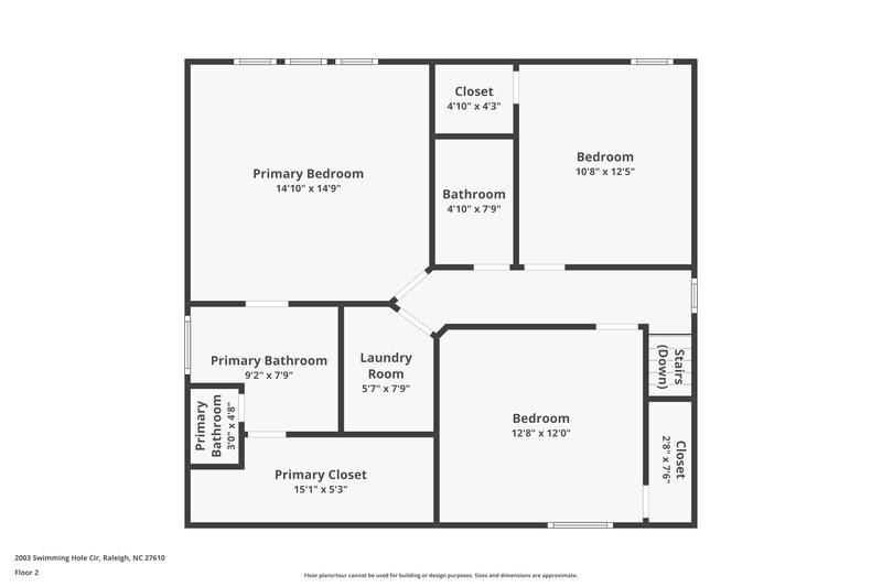 1,970/Mo, 2003 Swimming Hole Cir Raleigh, NC 27610 Floor Plan View 2