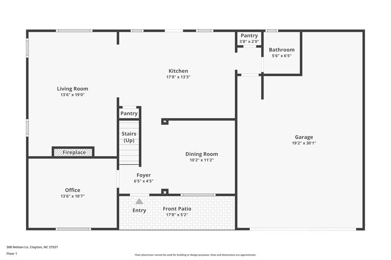 2,440/Mo, 308 Nelson Ln Clayton, NC 27527 Floorplan View 2
