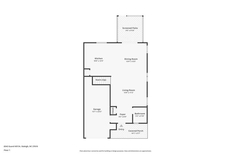 1,795/Mo, 6542 Guard Hill Dr Raleigh, NC 27610 Floor Plan View