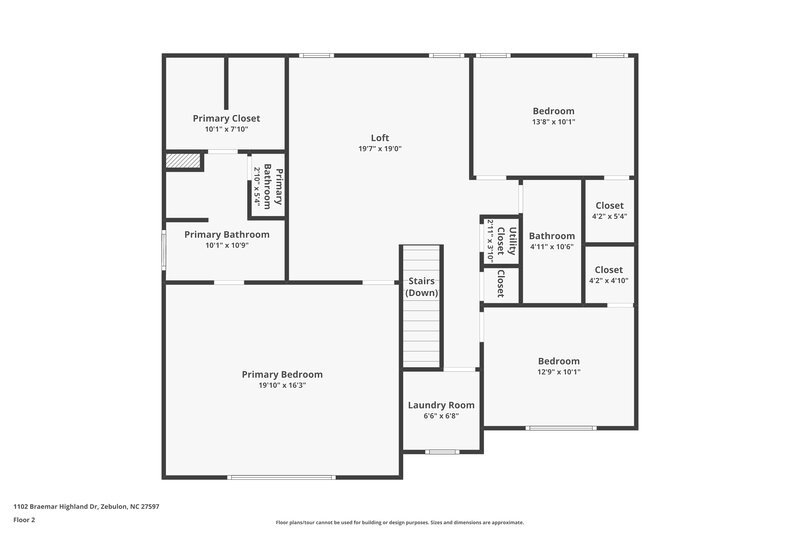 2,005/Mo, 1102 Braemar Highland Dr Zebulon, NC 27597 Floor Plan View 2