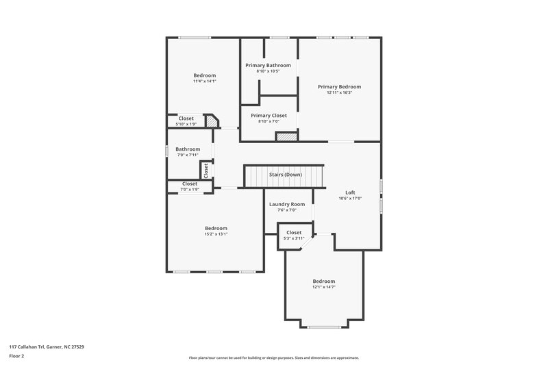 2,170/Mo, 117 Callahan Trl Garner, NC 27529 Floor Plan View 2