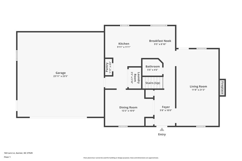 2,080/Mo, 163 Lars Ln Garner, NC 27529 Floor Plan View