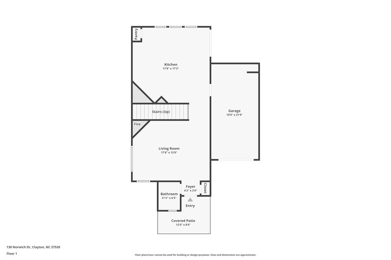1,720/Mo, 130 Norwich Dr Clayton, NC 27520 Floor Plan View