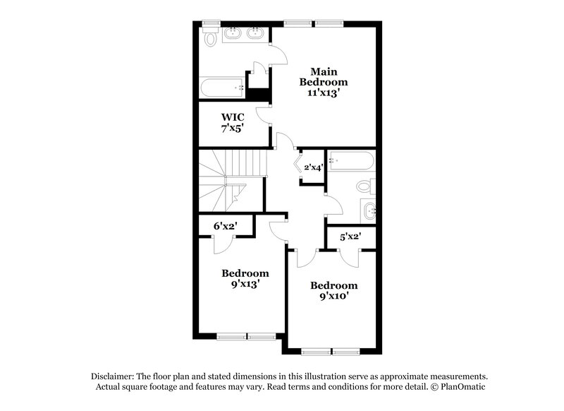 1,590/Mo, 3801 Bison Hill Ln Raleigh, NC 27604 Floor Plan View 2
