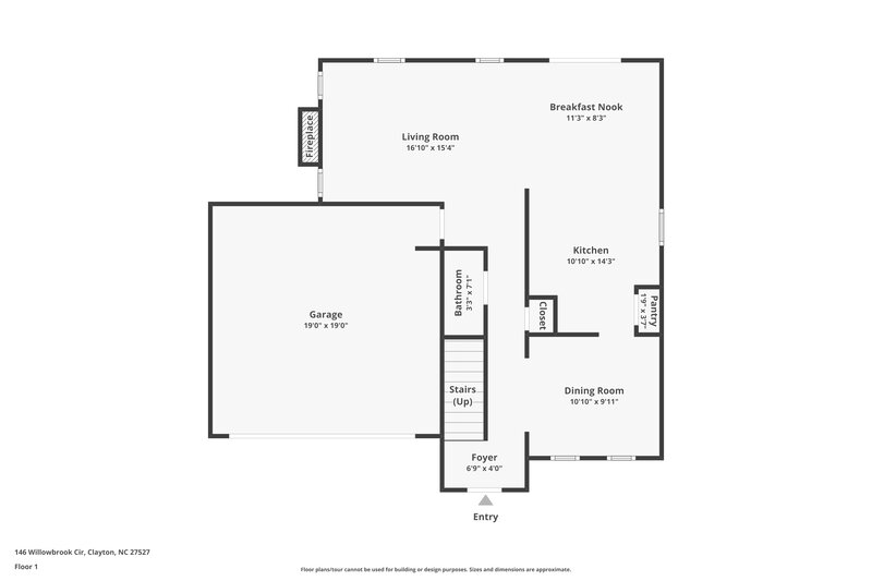 1,920/Mo, 146 Willowbrook Cir Clayton, NC 27527 Floor Plan View